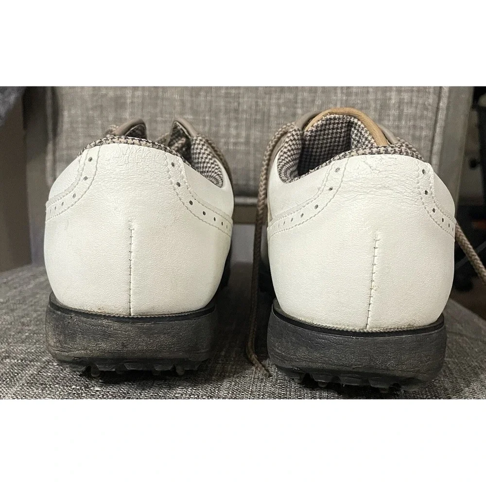 Womens FootJoy Golf Saddle Shoes Size 6.5 Soft-Joys Terrains White‎ Tan 98308